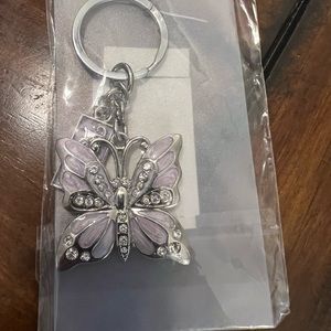 Purple Butterfly Keychain